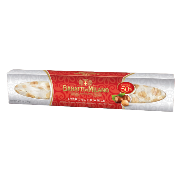 Hazelnut Nougat - Torrone Friabile alle Nocciole 150gr